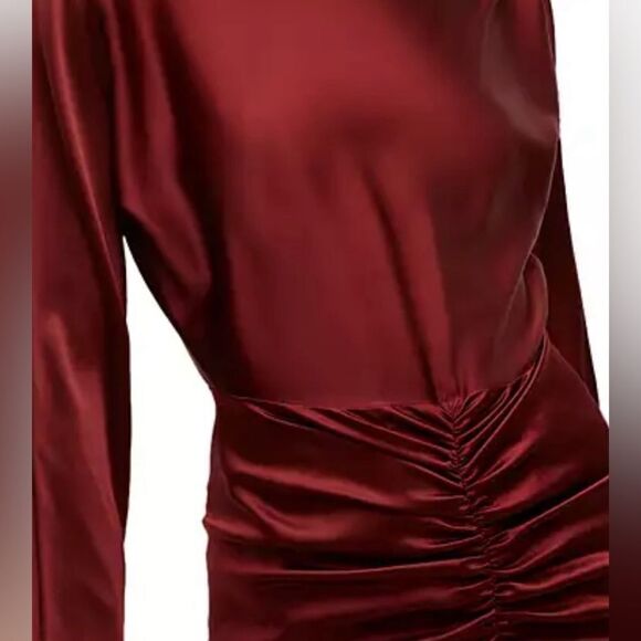 Veronica Beard Sabri stretch silk charmeuse dress Size 12 NWT $698 - Picture 6 of 7